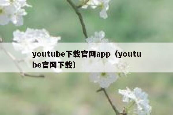 youtube下载官网app（youtube官网下载） 第1张