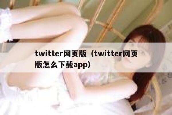 twitter网页版（twitter网页版怎么下载app） 第1张