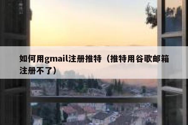 如何用gmail注册推特（推特用谷歌邮箱注册不了） 第1张