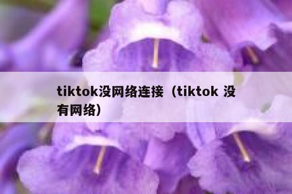 tiktok没网络连接(tiktok 没有网络) 第1张 tiktok没网络连接(tiktok 没有网络) 第1张