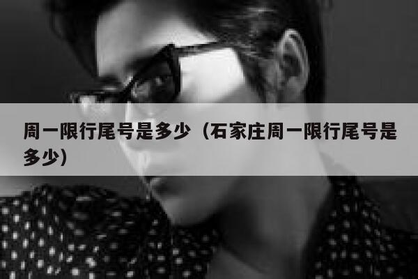 周一限行尾号是多少（石家庄周一限行尾号是多少） 第1张