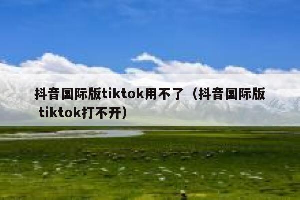 抖音国际版tiktok用不了(抖音国际版 tiktok打不开) 第1张 抖音国际版tiktok用不了(抖音国际版 tiktok打不开) 第1张
