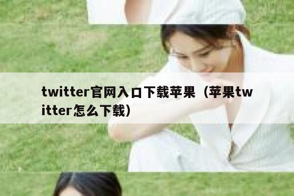 twitter官网入口下载苹果(苹果twitter怎么下载) 第1张 twitter官网入口下载苹果(苹果twitter怎么下载) 第1张