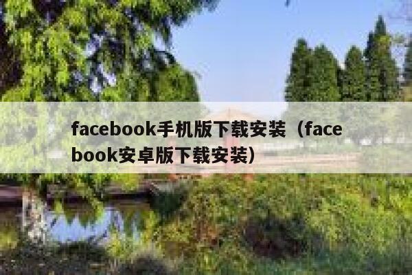 facebook手机版下载安装（facebook安卓版下载安装） 第1张