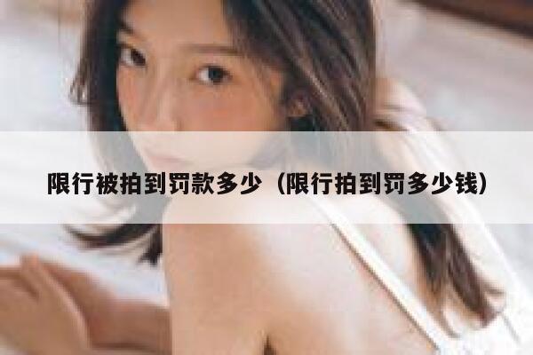 限行被拍到罚款多少(限行拍到罚多少钱) 第1张 限行被拍到罚款多少(限行拍到罚多少钱) 第1张