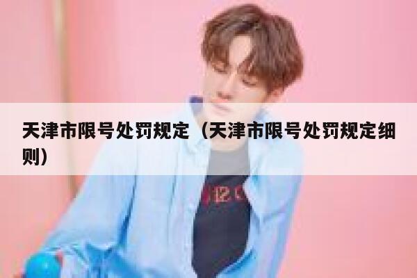 天津市限号处罚规定（天津市限号处罚规定细则） 第1张