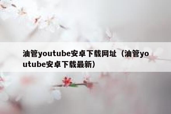 油管youtube安卓下载网址(油管youtube安卓下载最新) 第1张 油管youtube安卓下载网址(油管youtube安卓下载最新) 第1张