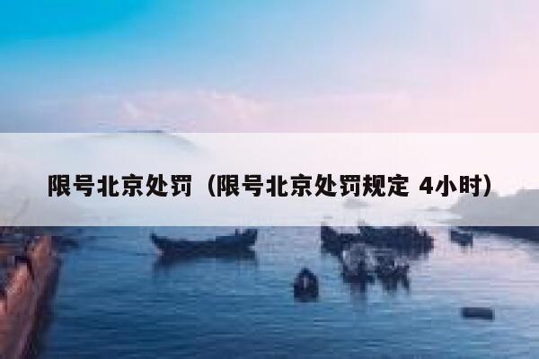 限号北京处罚（限号北京处罚规定 4小时） 第1张