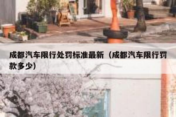成都汽车限行处罚标准最新（成都汽车限行罚款多少） 第1张