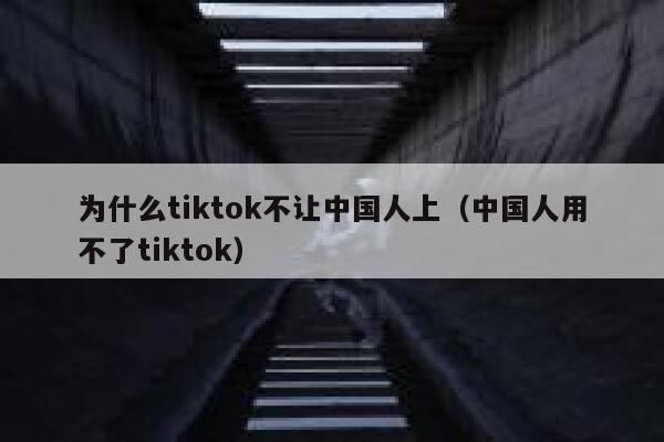 为什么tiktok不让中国人上（中国人用不了tiktok） 第1张