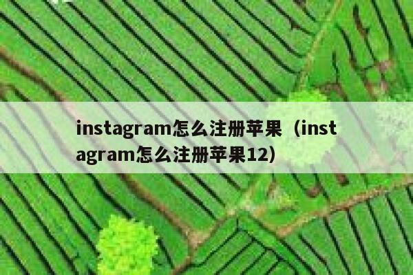 instagram怎么注册苹果（instagram怎么注册苹果12） 第1张