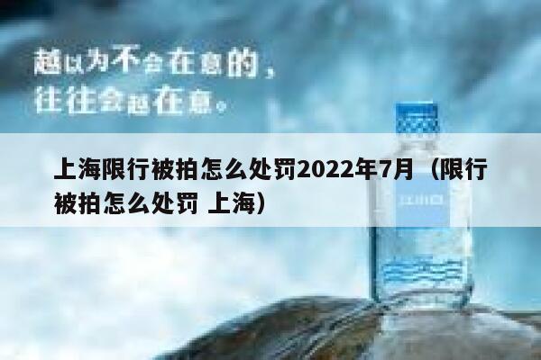 上海限行被拍怎么处罚2022年7月（限行被拍怎么处罚 上海） 第1张