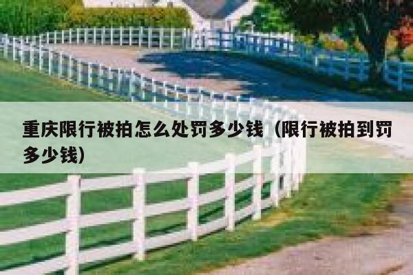 重庆限行被拍怎么处罚多少钱（限行被拍到罚多少钱） 第1张