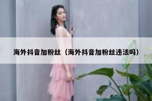 海外抖音加粉丝（海外抖音加粉丝违法吗） 第1张
