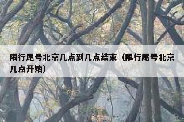 限行尾号北京几点到几点结束(限行尾号北京几点开始) 第1张 限行尾号北京几点到几点结束(限行尾号北京几点开始) 第1张