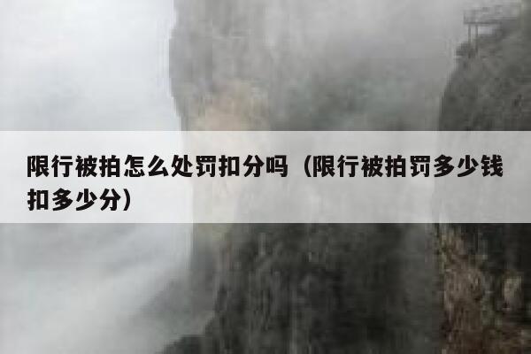 限行被拍怎么处罚扣分吗(限行被拍罚多少钱扣多少分) 第1张 限行被拍怎么处罚扣分吗(限行被拍罚多少钱扣多少分) 第1张