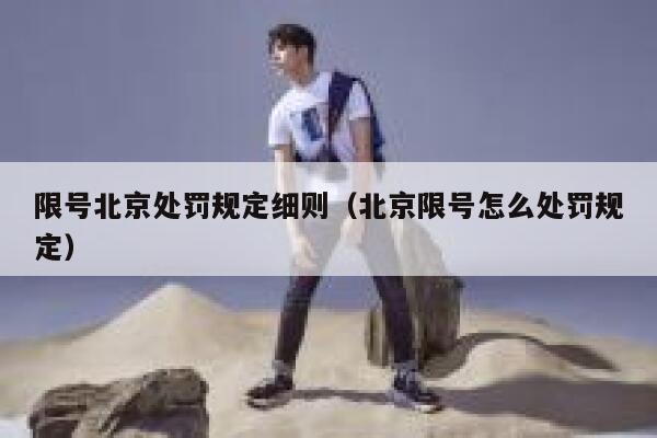 限号北京处罚规定细则（北京限号怎么处罚规定） 第1张