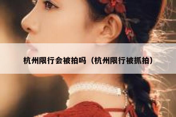 杭州限行会被拍吗（杭州限行被抓拍） 第1张