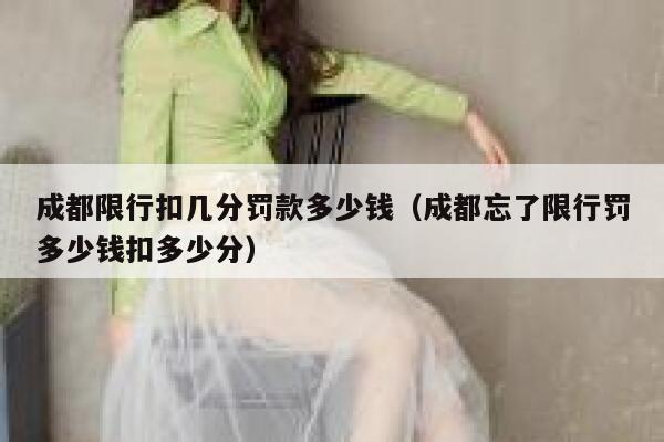 成都限行扣几分罚款多少钱（成都忘了限行罚多少钱扣多少分） 第1张