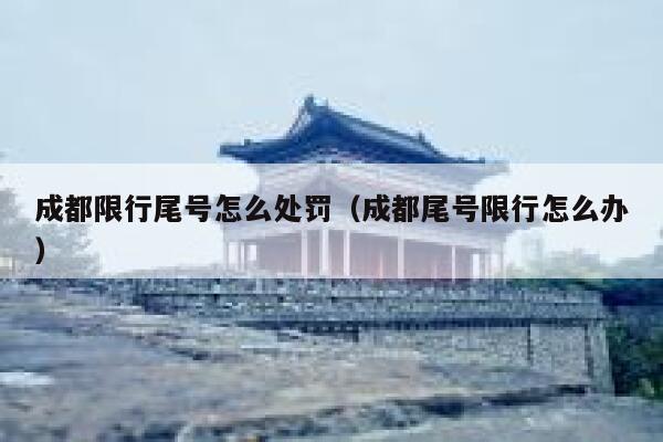 成都限行尾号怎么处罚(成都尾号限行怎么办) 第1张 成都限行尾号怎么处罚(成都尾号限行怎么办) 第1张