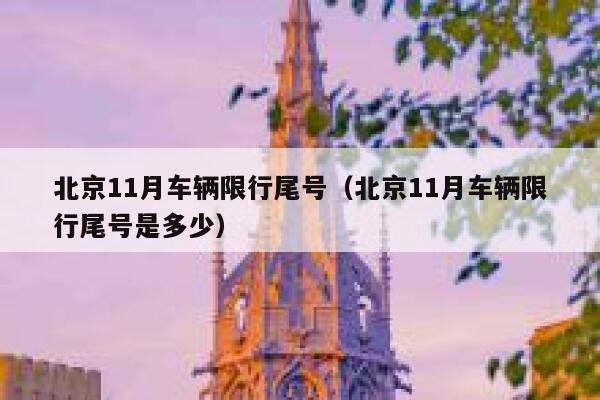 北京11月车辆限行尾号（北京11月车辆限行尾号是多少） 第1张