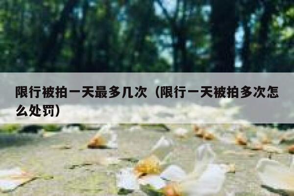 限行被拍一天最多几次(限行一天被拍多次怎么处罚) 第1张 限行被拍一天最多几次(限行一天被拍多次怎么处罚) 第1张