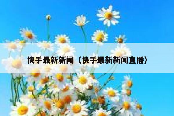 快手最新新闻（快手最新新闻直播） 第1张