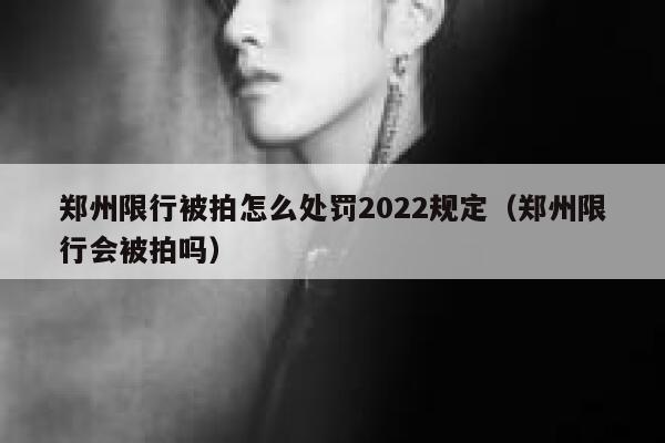 郑州限行被拍怎么处罚2022规定(郑州限行会被拍吗) 第1张 郑州限行被拍怎么处罚2022规定(郑州限行会被拍吗) 第1张