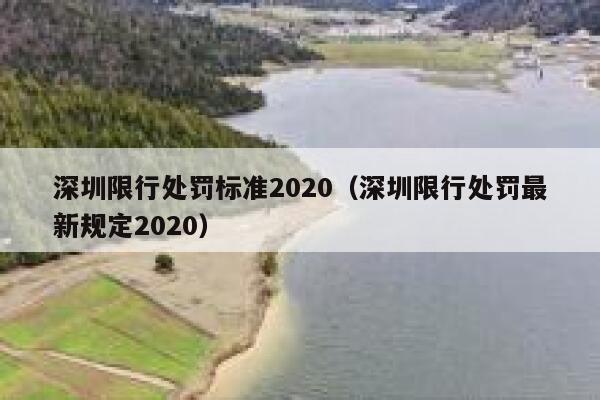 深圳限行处罚标准2020（深圳限行处罚最新规定2020） 第1张