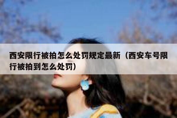 西安限行被拍怎么处罚规定最新（西安车号限行被拍到怎么处罚） 第1张