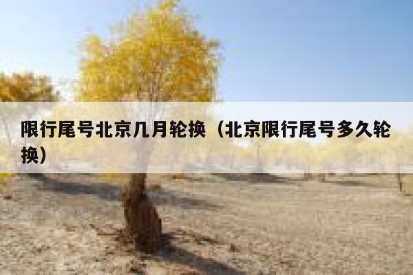 限行尾号北京几月轮换(北京限行尾号多久轮换) 第1张 限行尾号北京几月轮换(北京限行尾号多久轮换) 第1张
