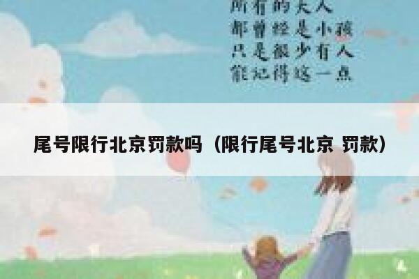尾号限行北京罚款吗（限行尾号北京 罚款） 第1张