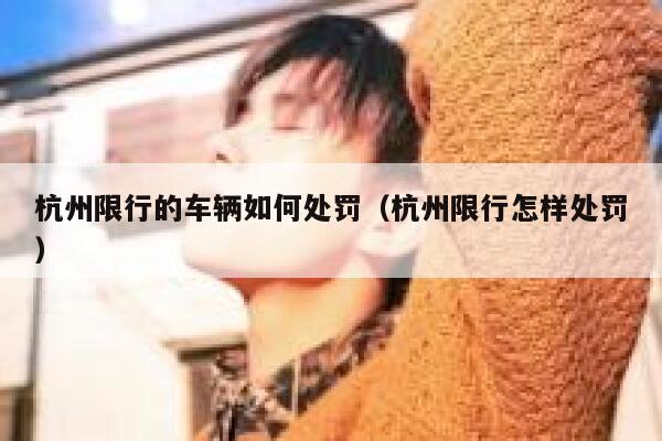 杭州限行的车辆如何处罚（杭州限行怎样处罚） 第1张