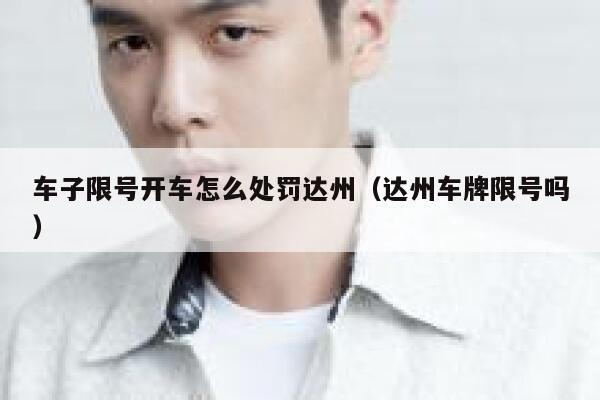 车子限号开车怎么处罚达州（达州车牌限号吗） 第1张