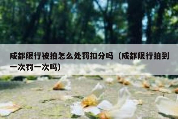 成都限行被拍怎么处罚扣分吗（成都限行拍到一次罚一次吗） 第1张