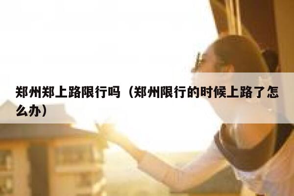 郑州郑上路限行吗（郑州限行的时候上路了怎么办） 第1张
