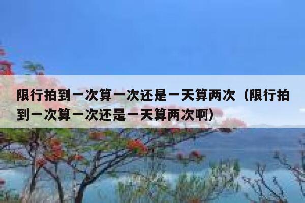 限行拍到一次算一次还是一天算两次（限行拍到一次算一次还是一天算两次啊） 第1张
