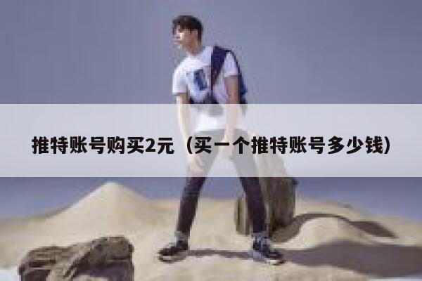 推特账号购买2元（买一个推特账号多少钱） 第1张
