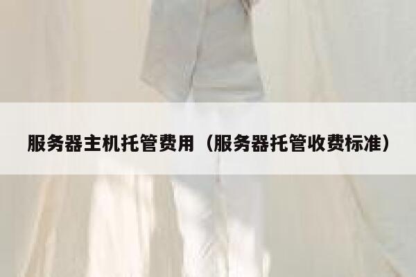 服务器主机托管费用（服务器托管收费标准） 第1张