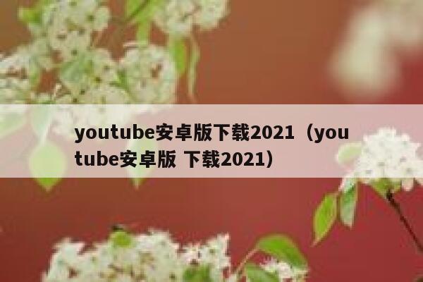 youtube安卓版下载2021（youtube安卓版 下载2021） 第1张