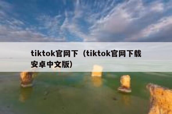 tiktok官网下（tiktok官网下载安卓中文版） 第1张