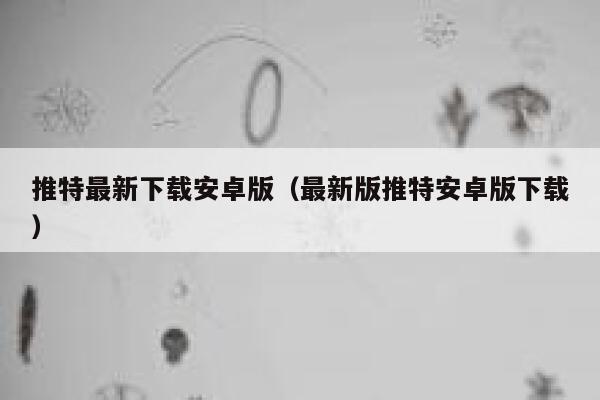推特最新下载安卓版（最新版推特安卓版下载） 第1张