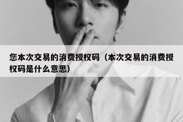 您本次交易的消费授权码（本次交易的消费授权码是什么意思） 第1张