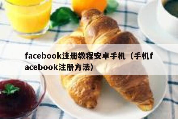facebook注册教程安卓手机（手机facebook注册方法） 第1张