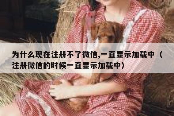 为什么现在注册不了微信,一直显示加载中（注册微信的时候一直显示加载中） 第1张