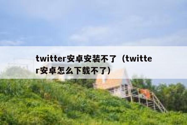 twitter安卓安装不了（twitter安卓怎么下载不了） 第1张