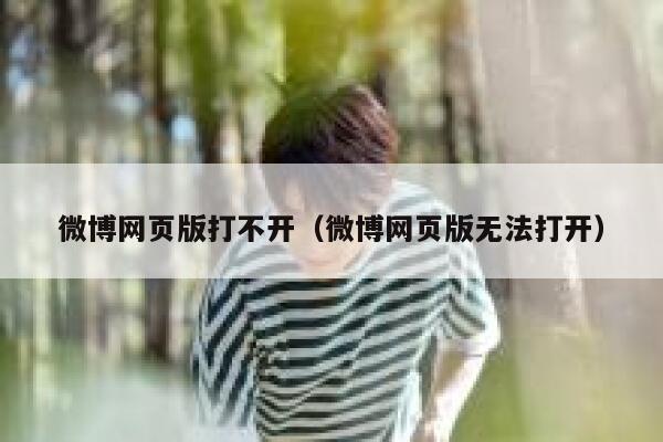 微博网页版打不开（微博网页版无法打开） 第1张