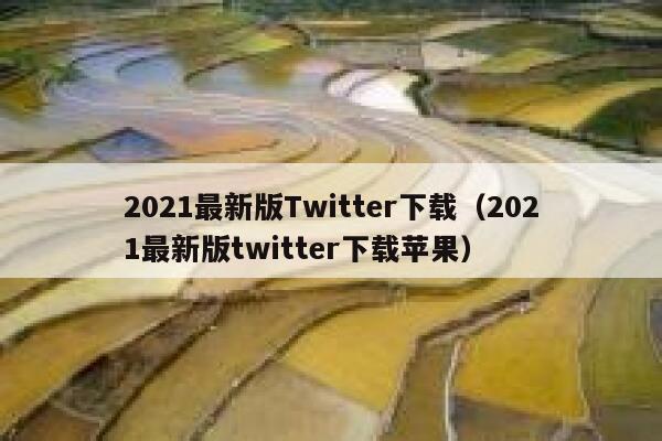 2021最新版Twitter下载（2021最新版twitter下载苹果） 第1张