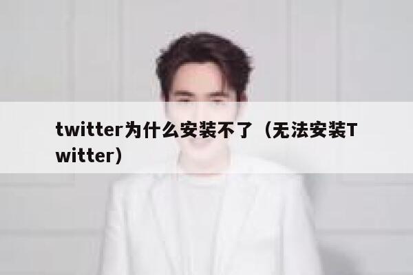 twitter为什么安装不了（无法安装Twitter） 第1张