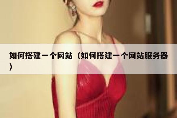 如何搭建一个网站（如何搭建一个网站服务器） 第1张